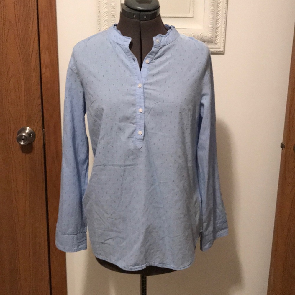Hannah Lightweight 3/4 button-down Blouse